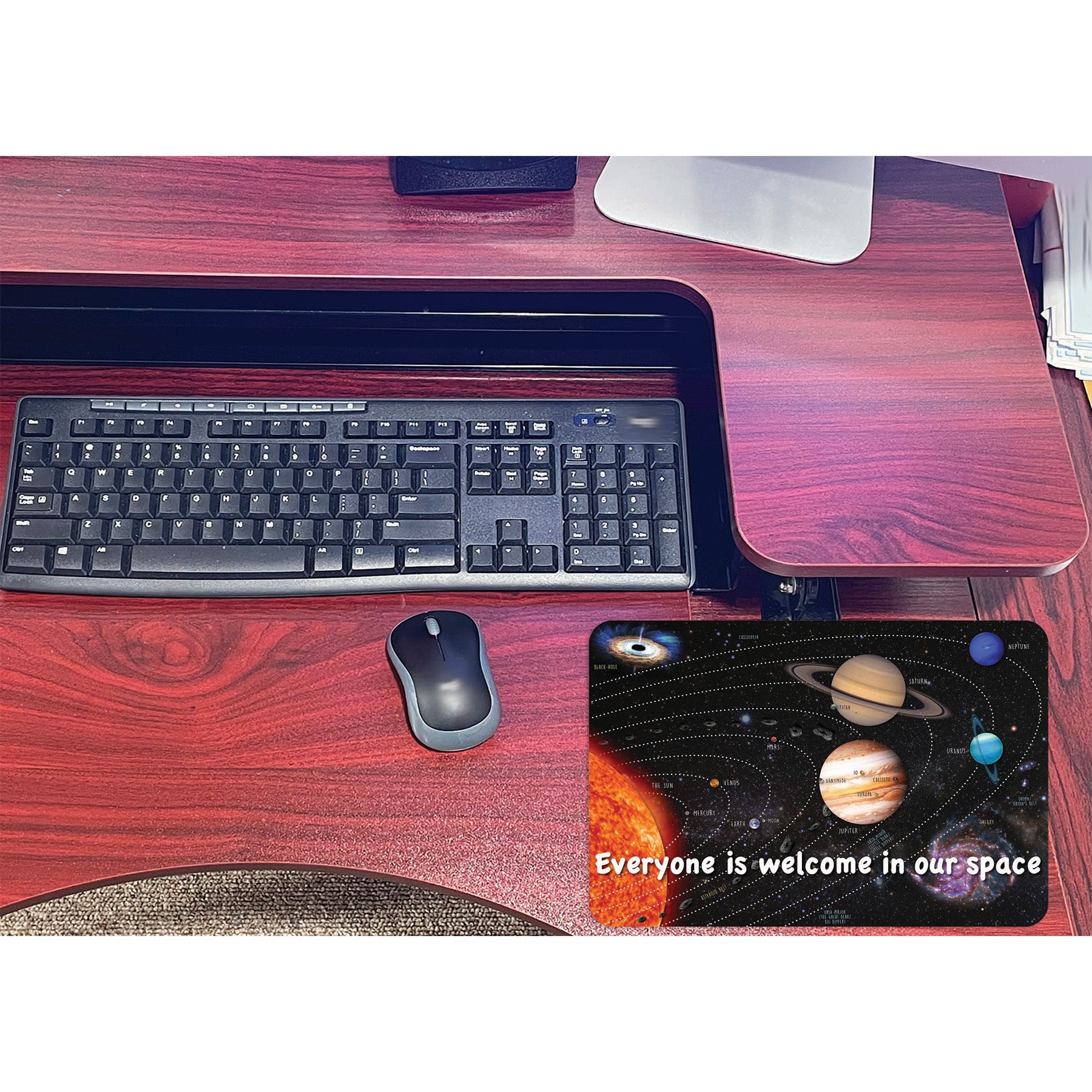 Computer Mouse Pad, 8" x 10", Everyone is Welcome in our Space
