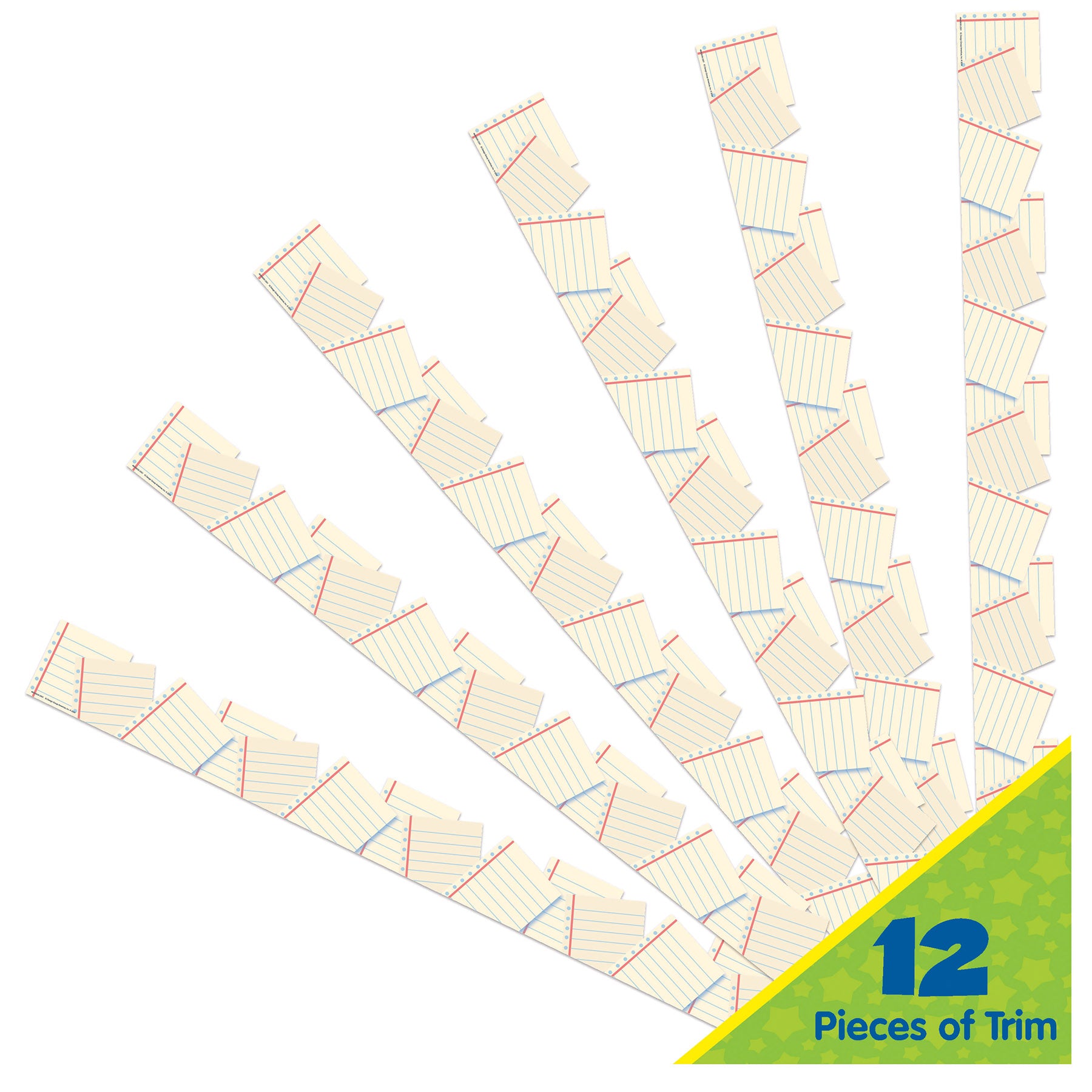 Notebook Paper Extra Wide Deco Trim, 37 Feet Per Pack, 3 Packs