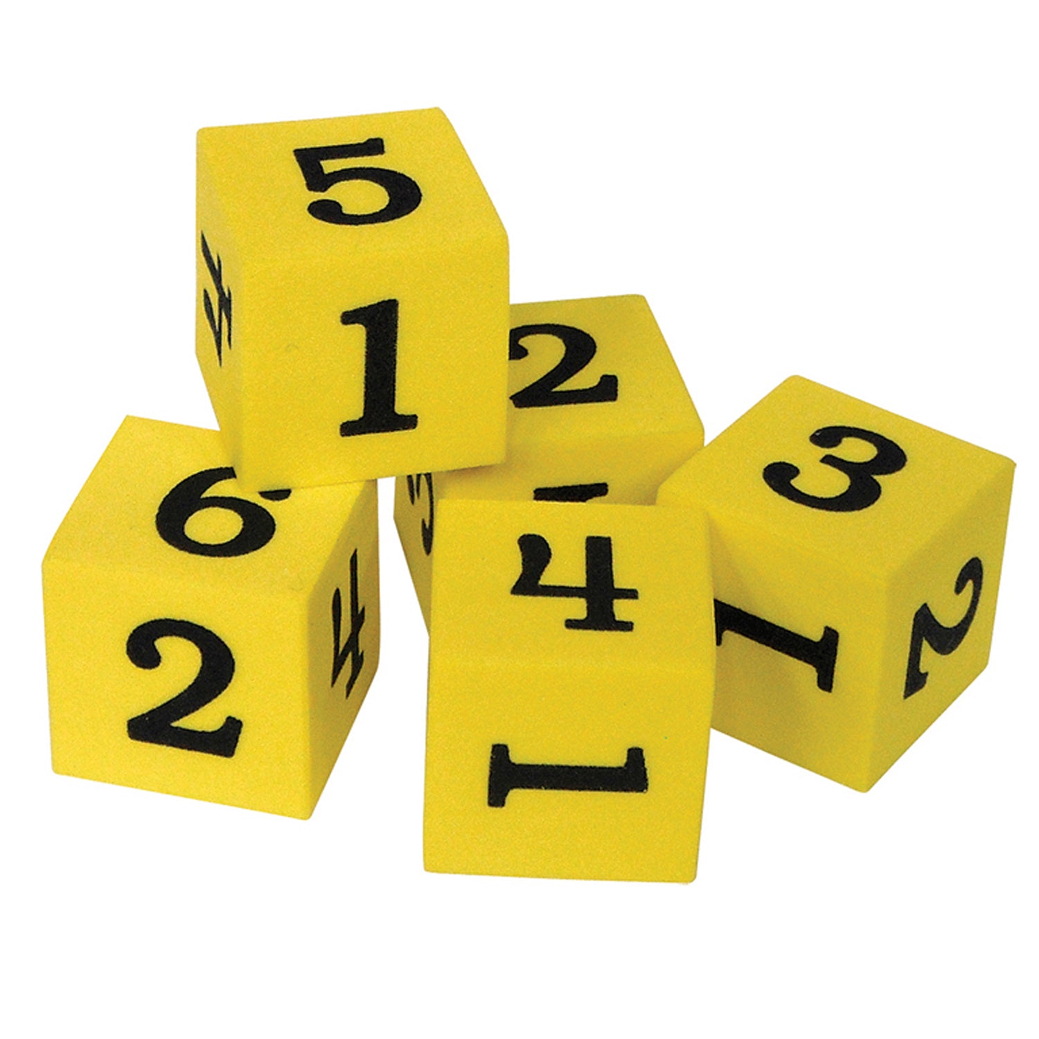 Foam Numbered Dice (1–6)