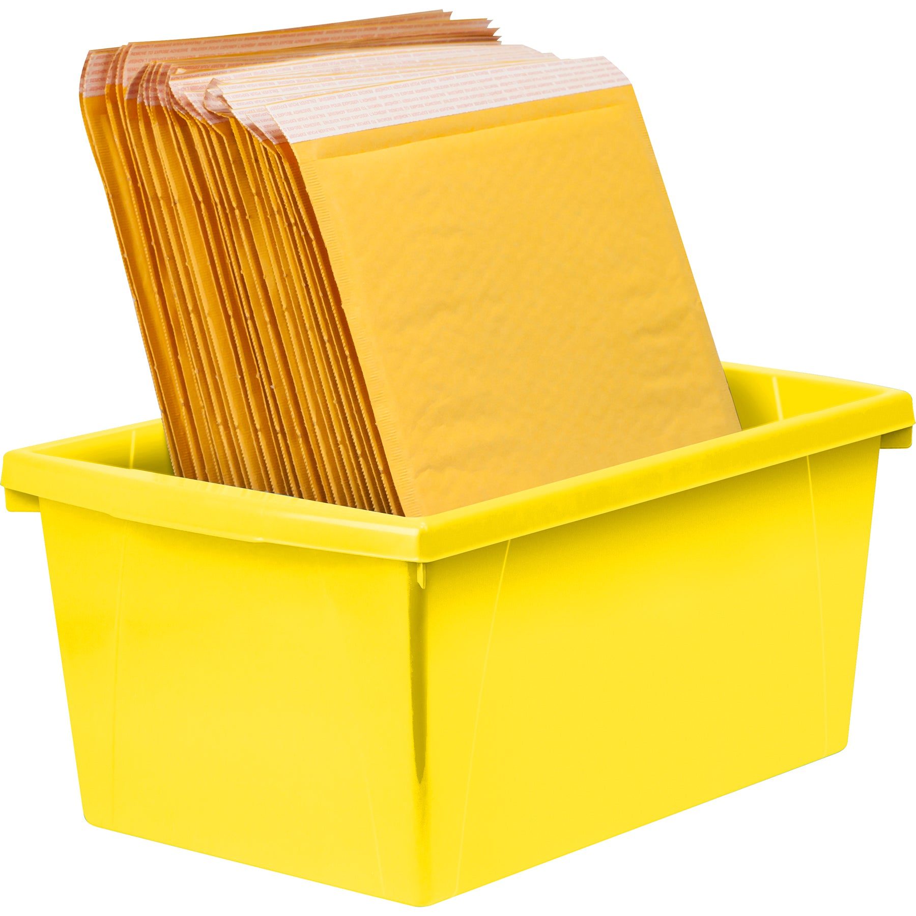 Medium Classroom Storage Bin, Yellow