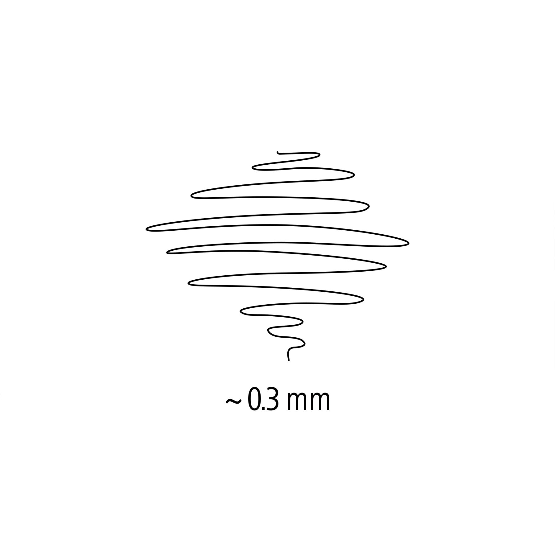 Triplus® Fineliner Pens, Superfine 0.3 mm, Black, Pack of 6