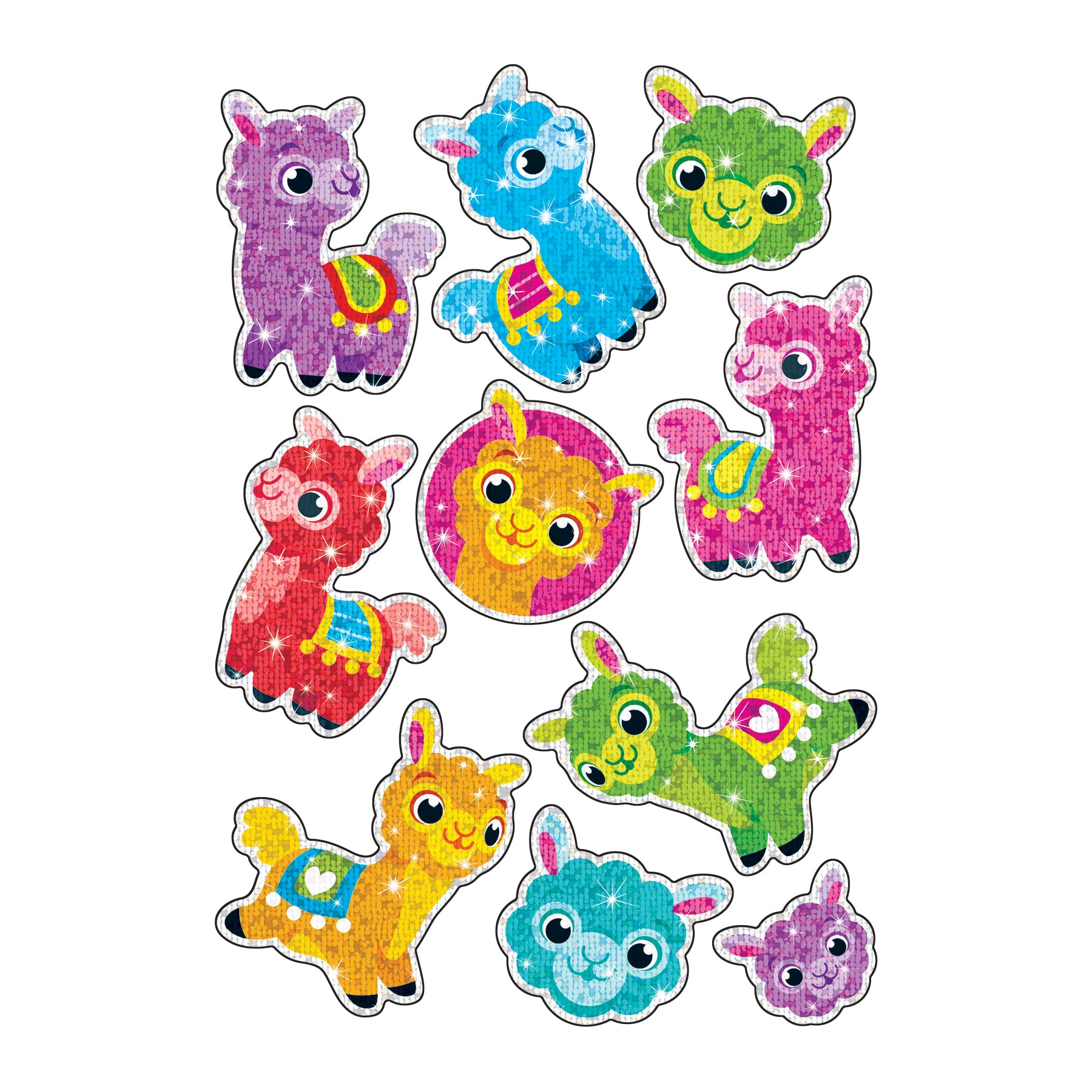Llama Llove Sparkle Stickers®, 20 Count