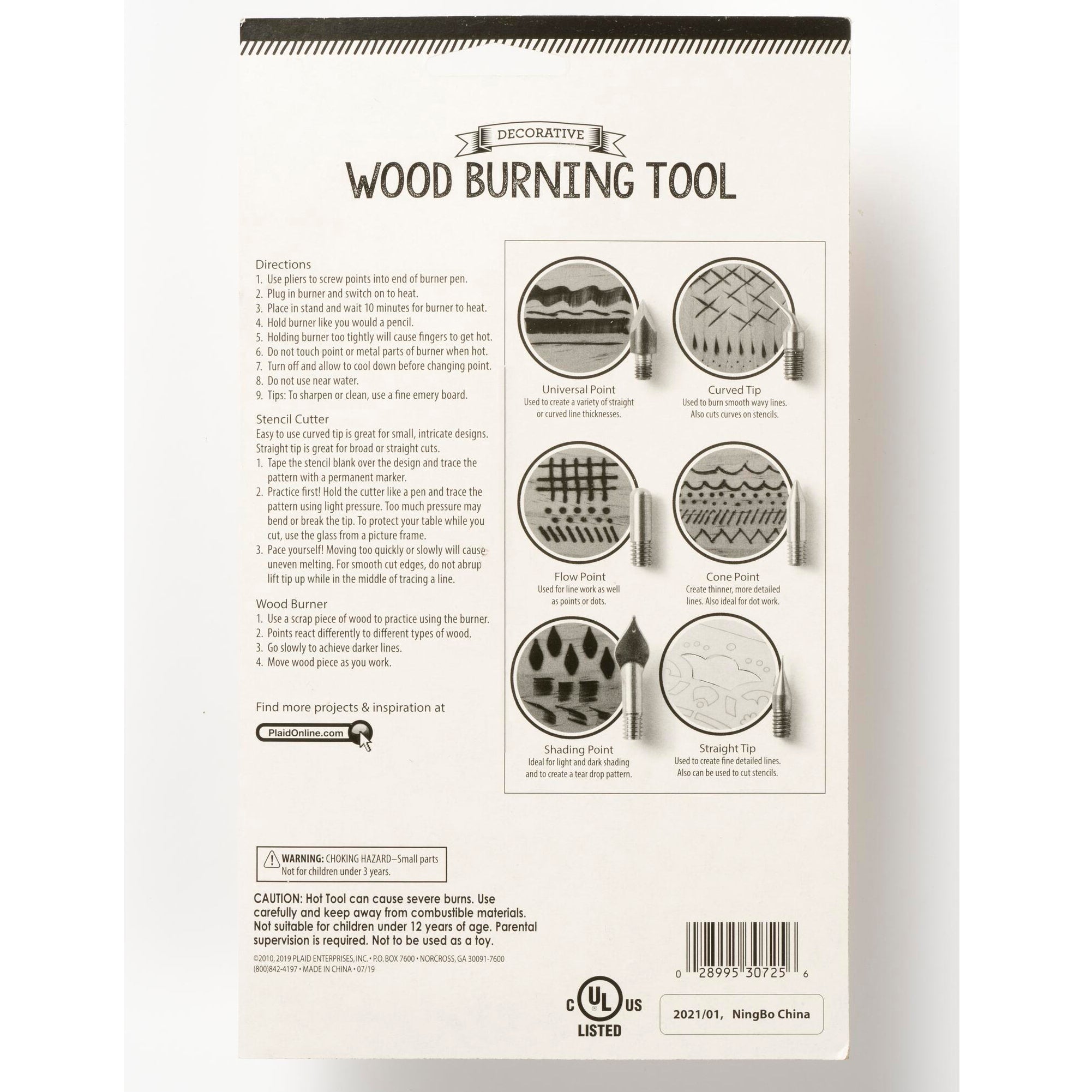Decorative Wood Burning Tool Set, 8-Piece Set
