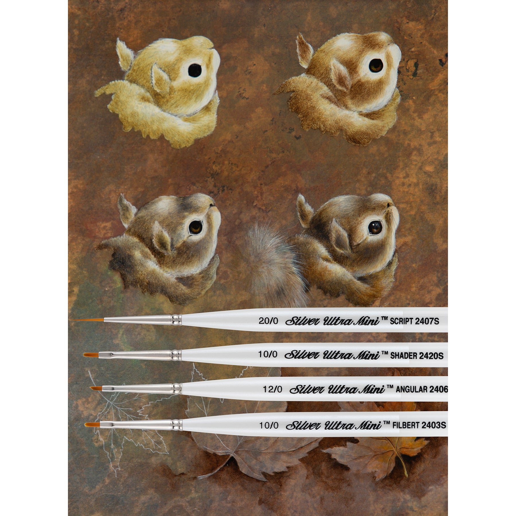 Ultra Mini® Decorative Favorite, 4 Brushes