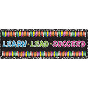 The Original Fun Mat™, Mat Runner, 15.5" x 47", Learn, Lead, Succeed, Crayon Composition