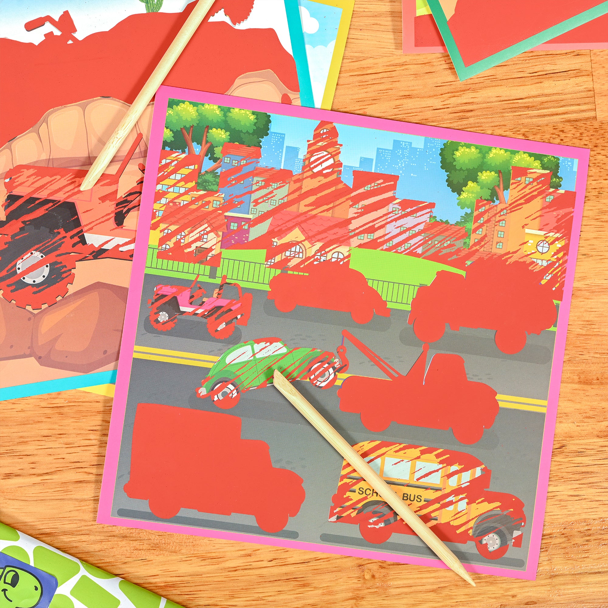 Magic Scratch Paper, Transport
