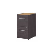 Bush Business Furniture Office 500 16W 2 Drawer File Cabinet in Storm Gray - Assembled - 15.75" Width x 20.35" Depth x 28.84" Height