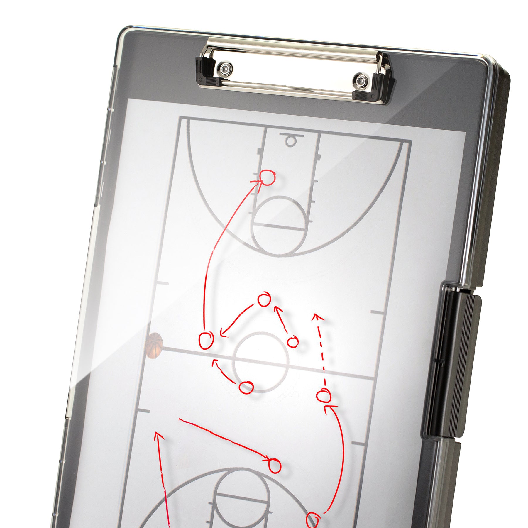 Clear View Clipboard Storage Box, Black