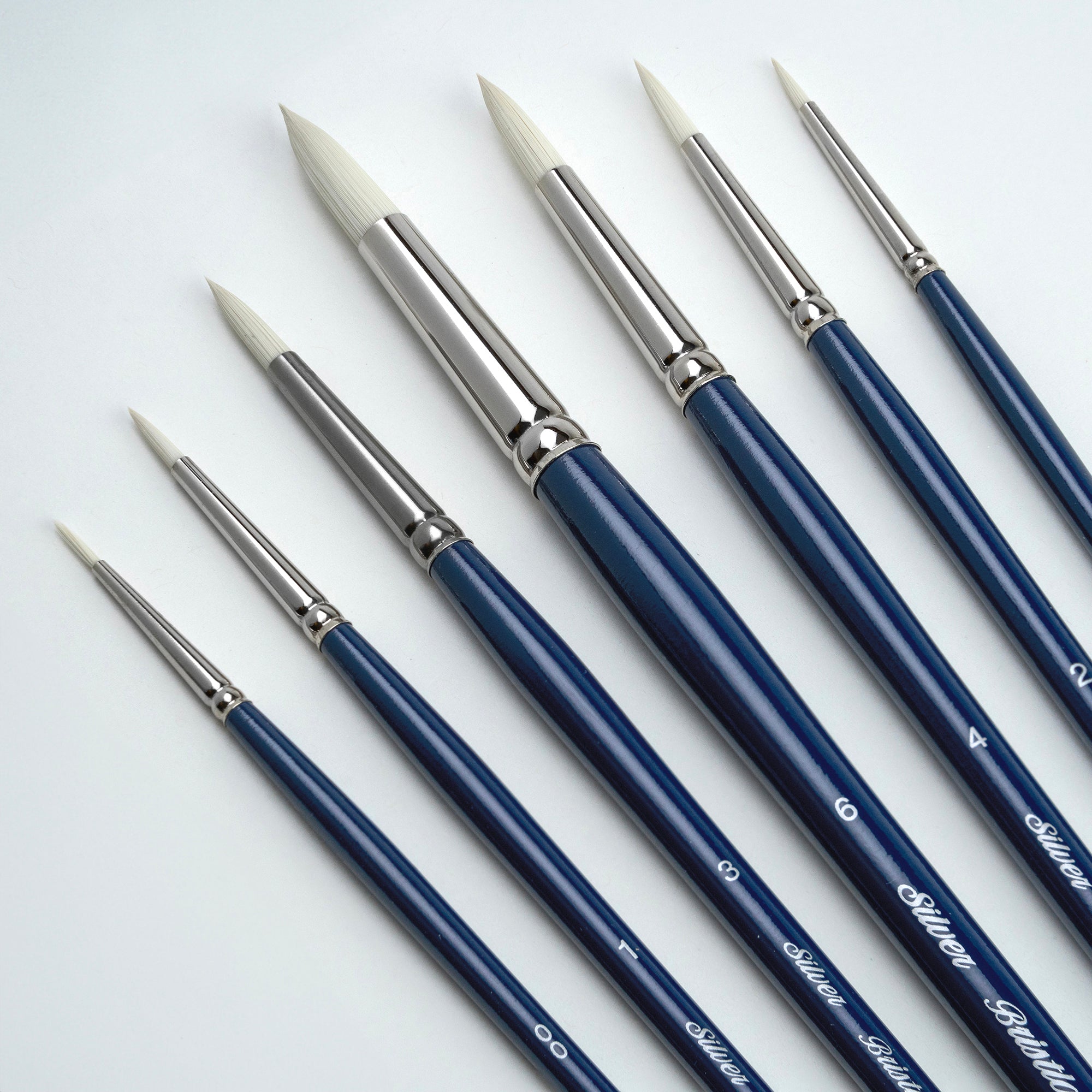 Bristlon Round Brushes, Set of 7