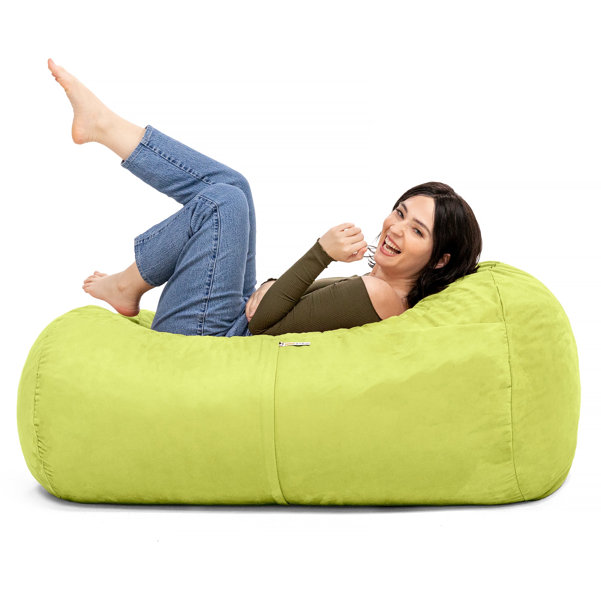 Jaxx Sofa Saxx 4-foot Bean Bag Lounger, Lime