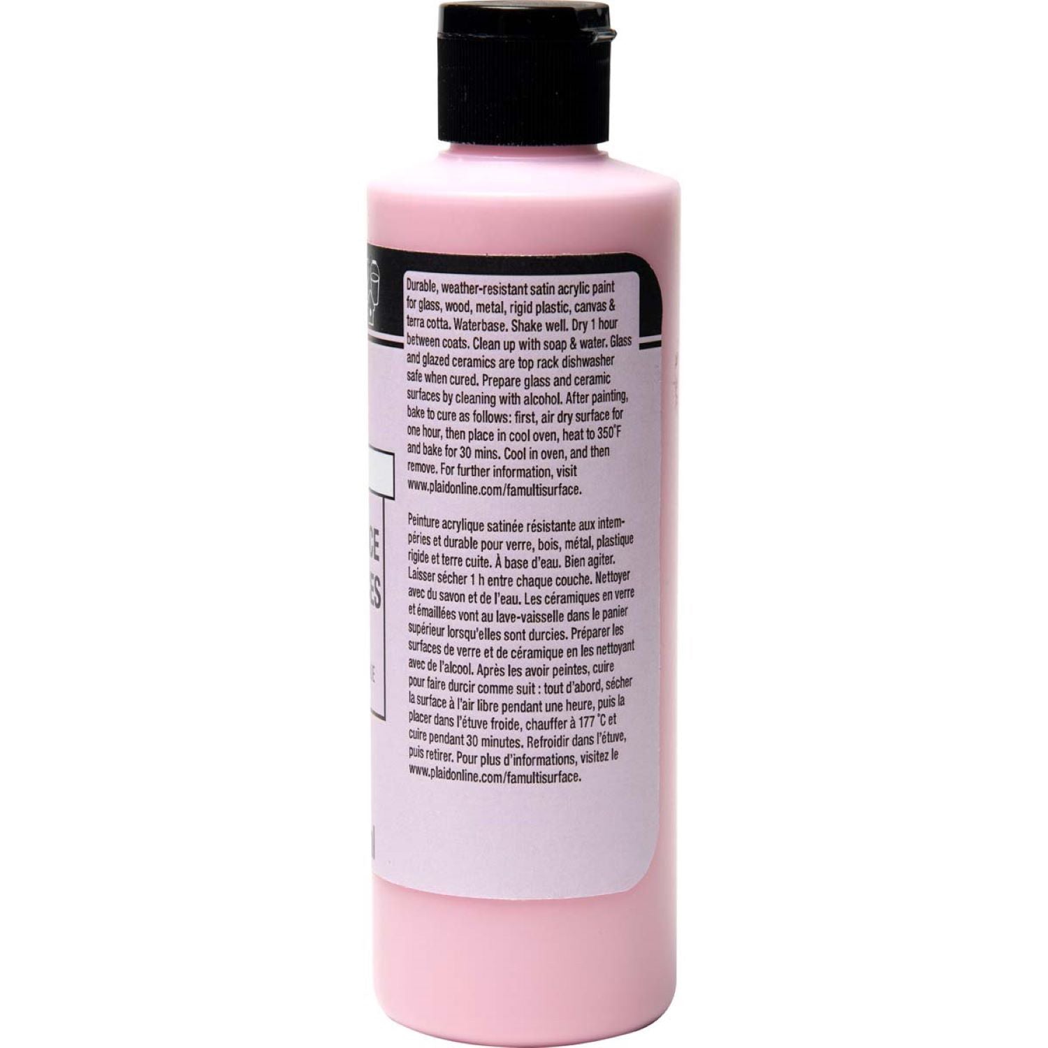 Acrylic Paint Multi-Surface Satin, 8oz., Baby Pink