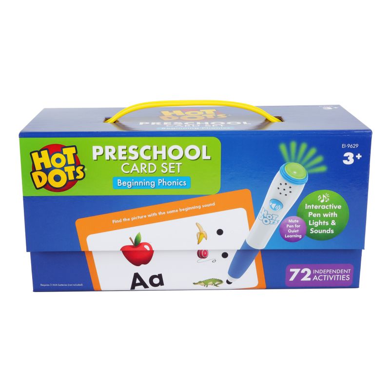 Hot Dots® Preschool Card Set: Beginning Phonics