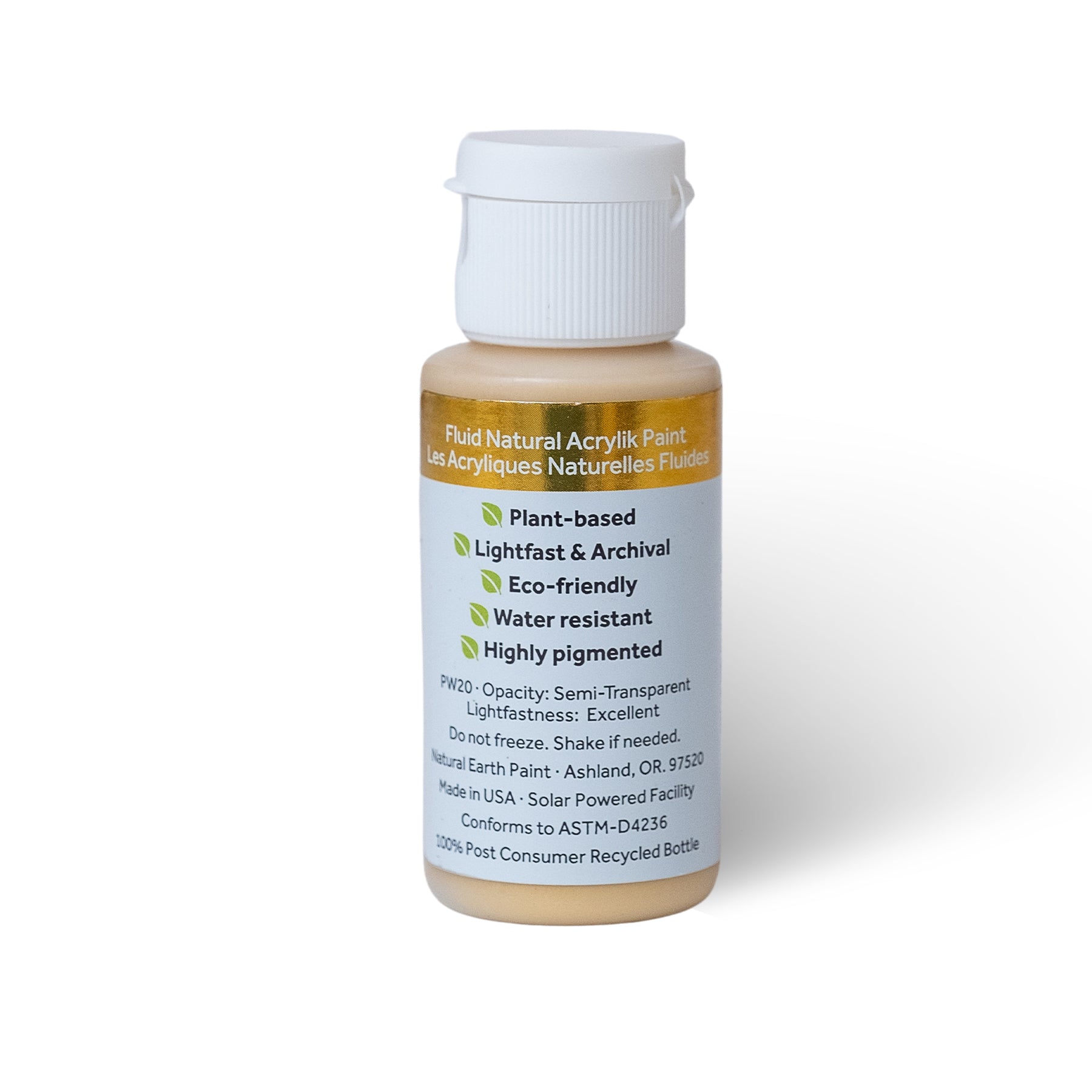 Natural Fluid Acrylik - 1 oz - Gold Mica