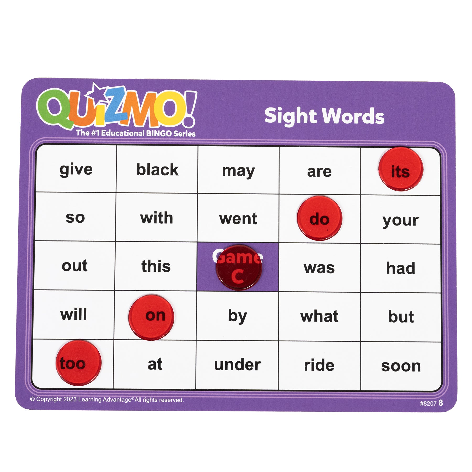 Quizmo® Game: Sight Word, Set 1, Grades K-4