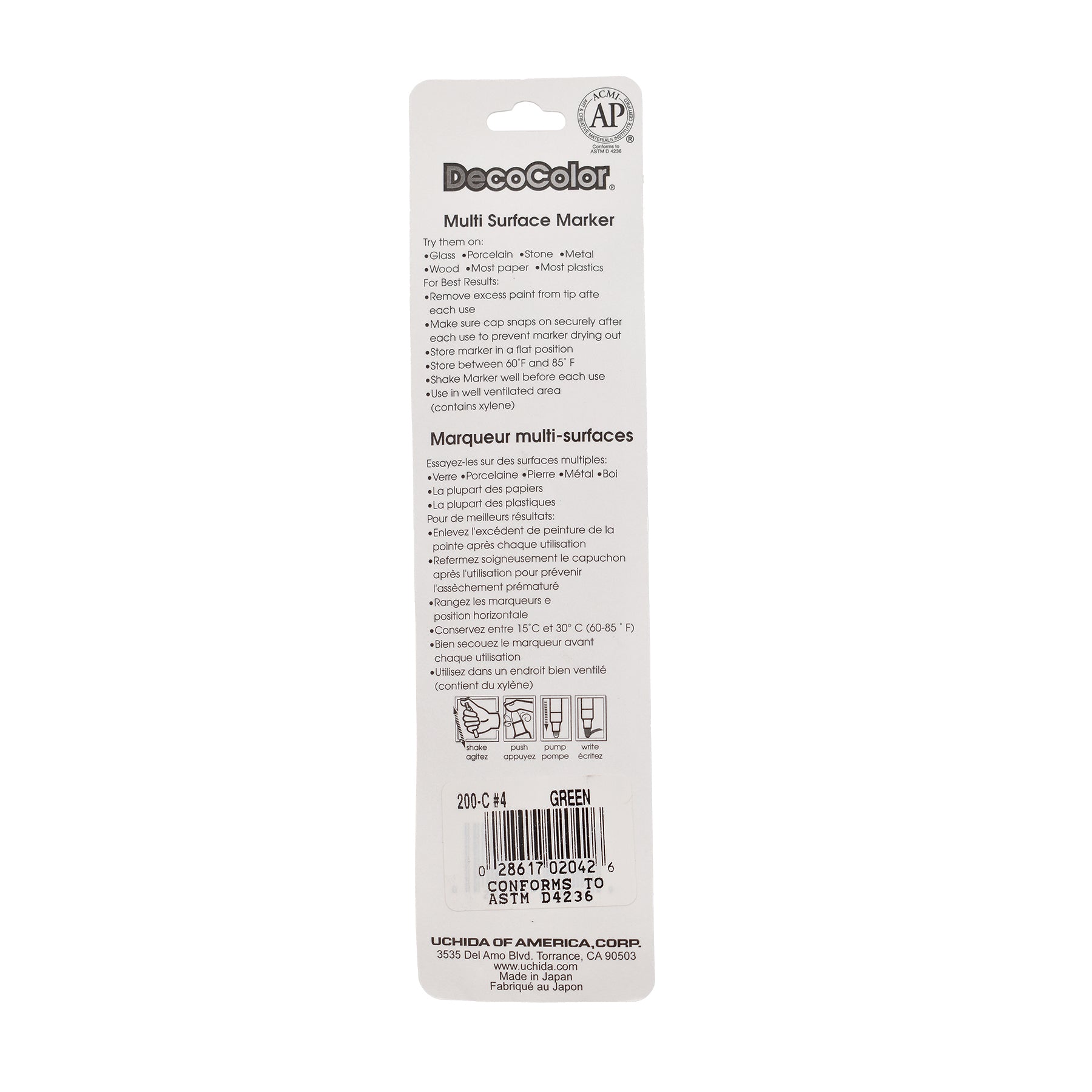 DecoColor® Paint Marker, Fine, 200-S, Green #4