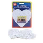 Doilies - Heart, 100 ct., 4" White