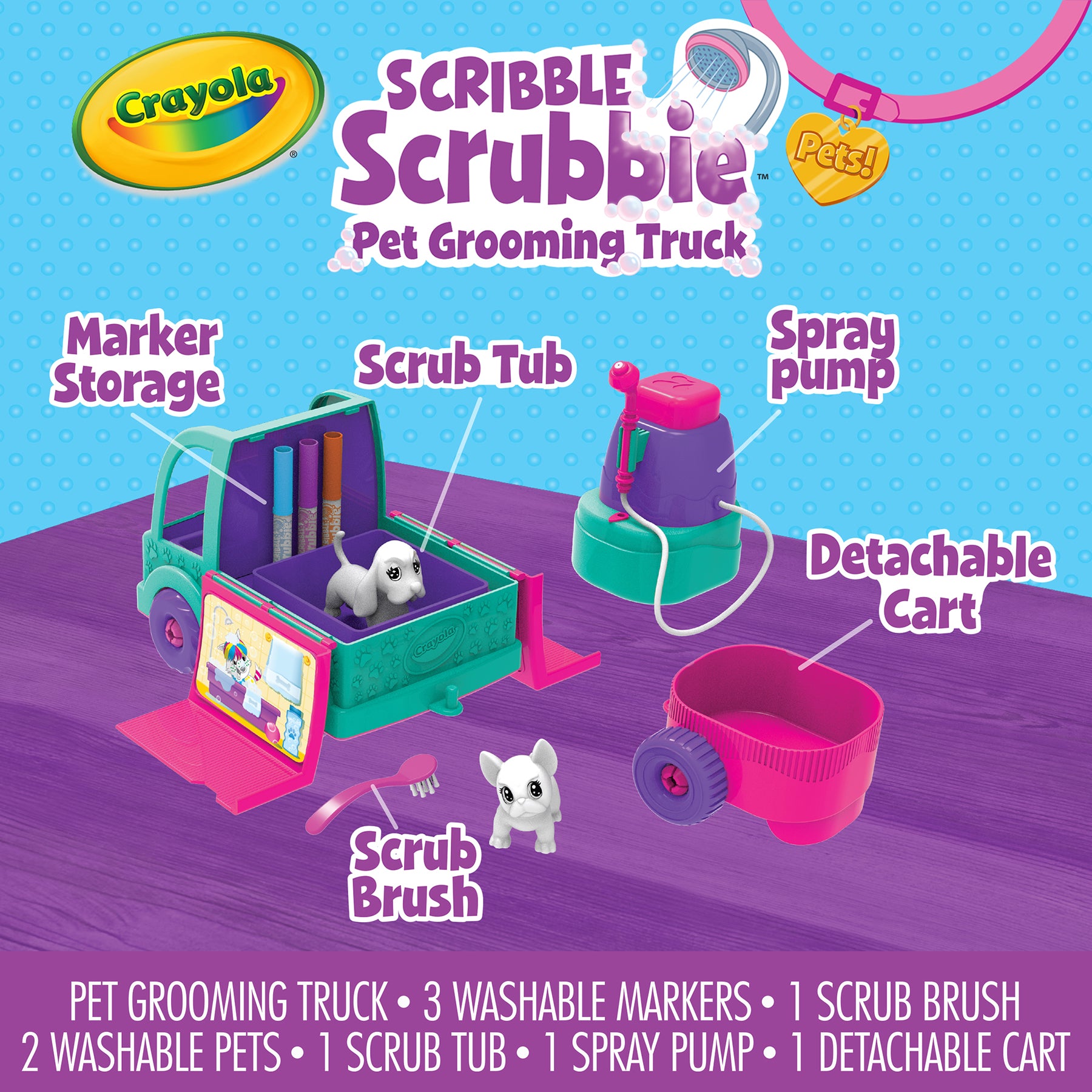Scribble Scrubbie® Pets! Pet Grooming Truck