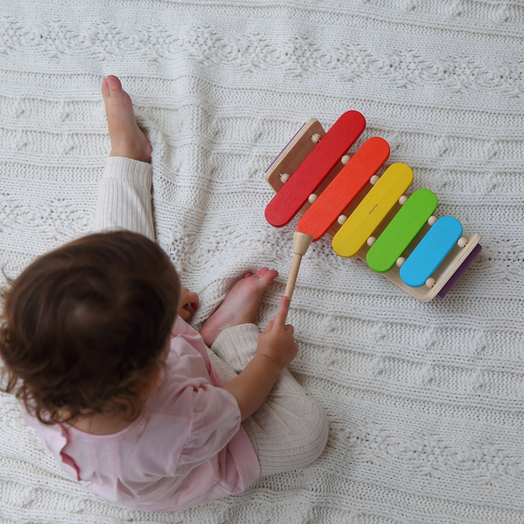 Wooden Oval Xylophone Musical Toy