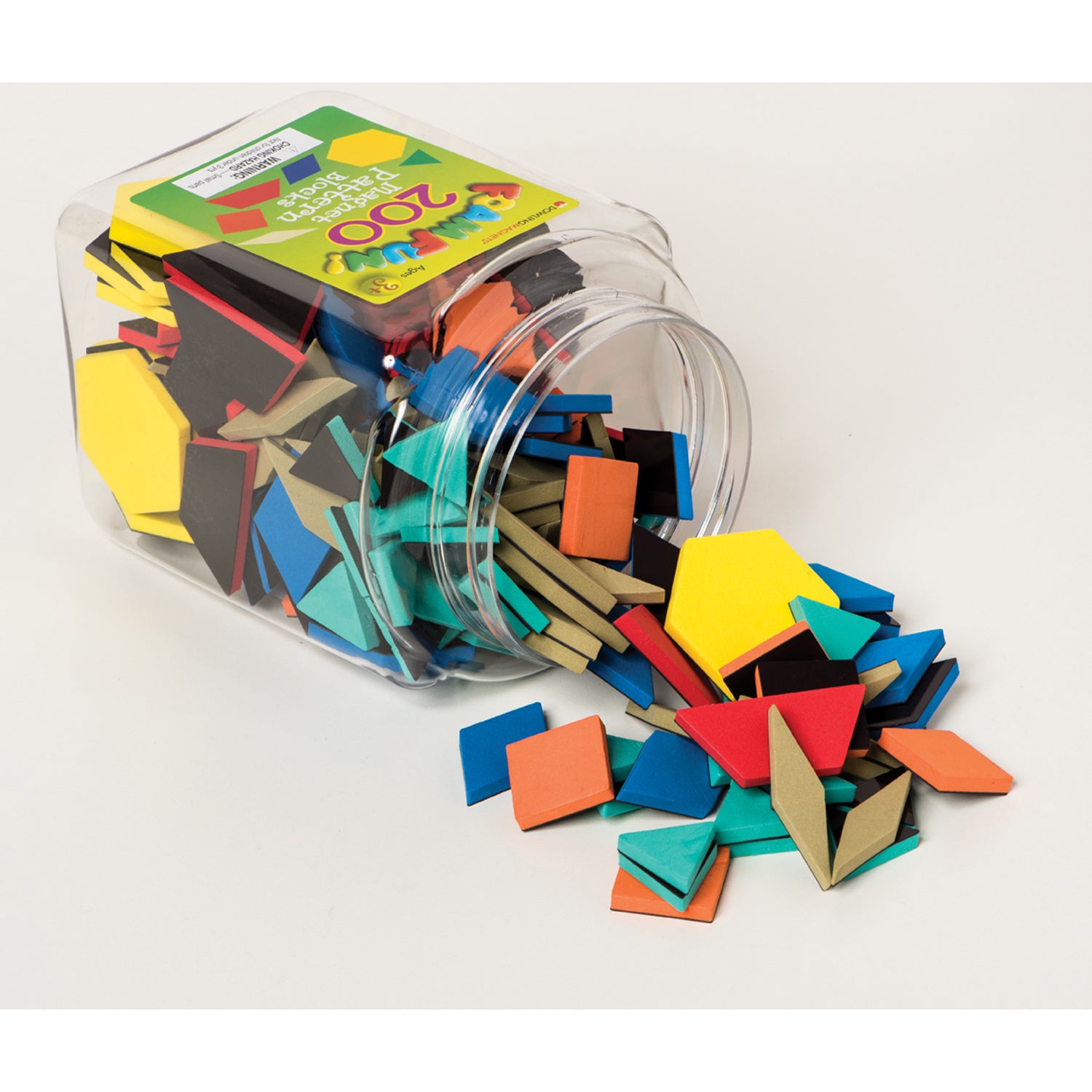 Foam Fun!™ Pattern Block Magnets, Pack of 200