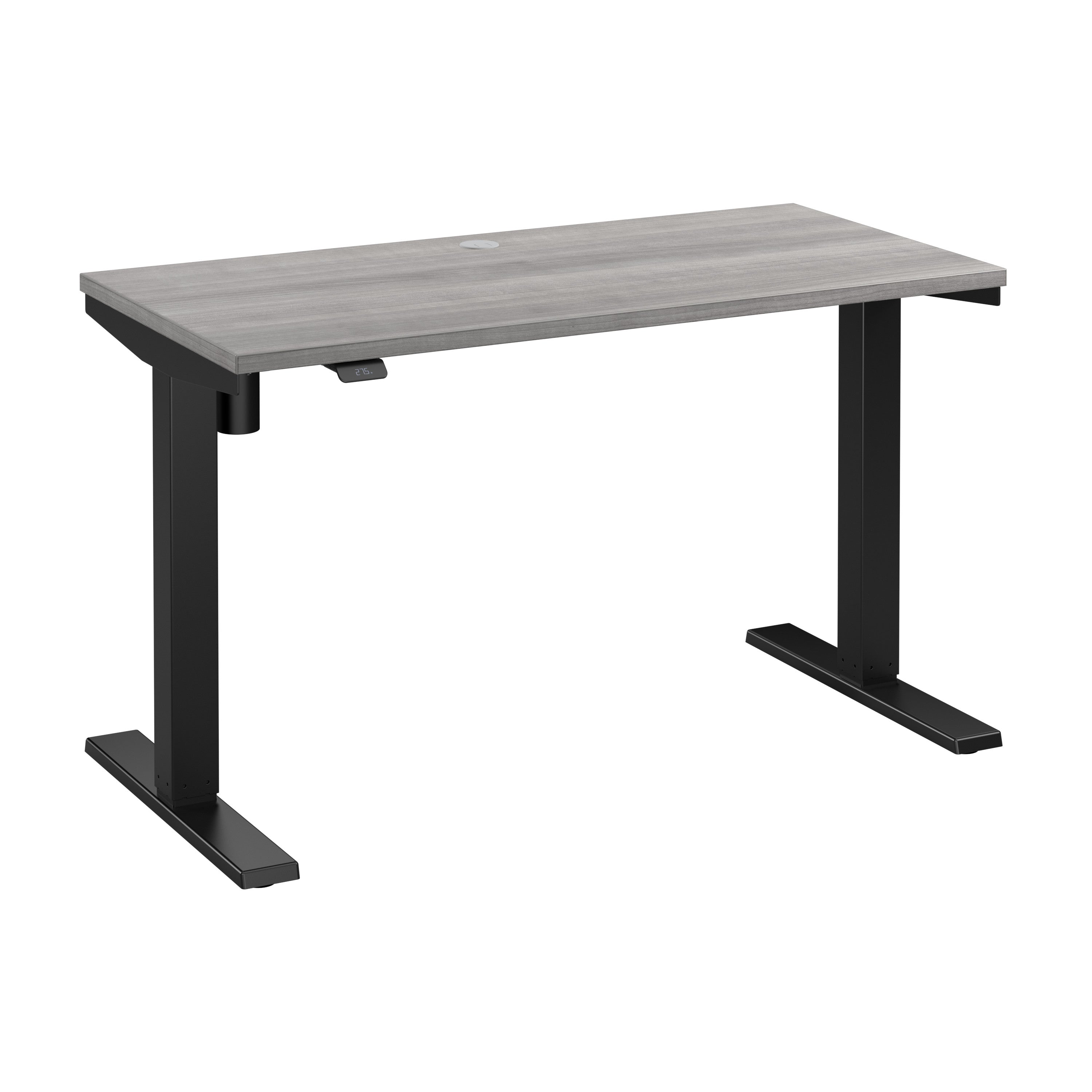 Bush Business Furniture Move 40 Series 48W x 24D Electric Height Adjustable Standing Desk in Platinum Gray with Black Base - 47.6" Width x 23.35" Depth x 28.17" Height