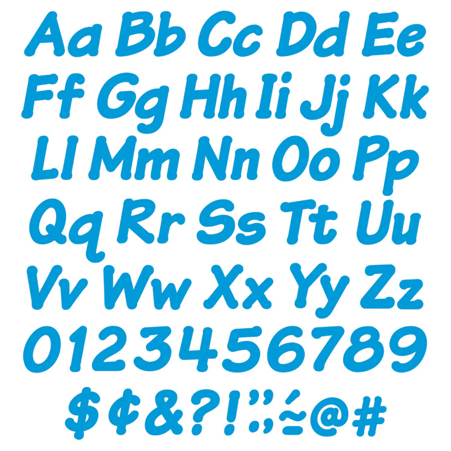 Blue 4" Italic Combo Ready Letters®