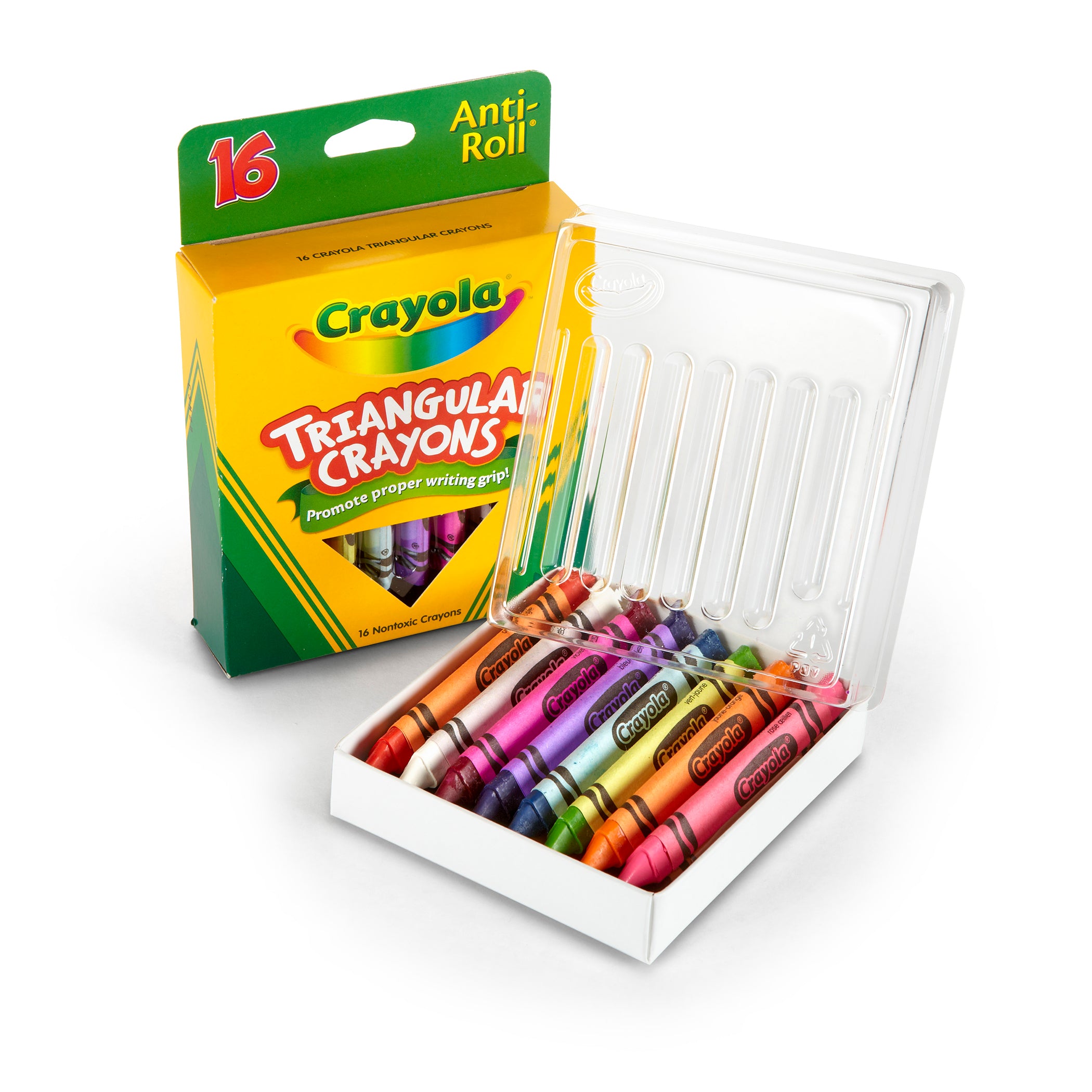 Triangular Crayons, 16 Count