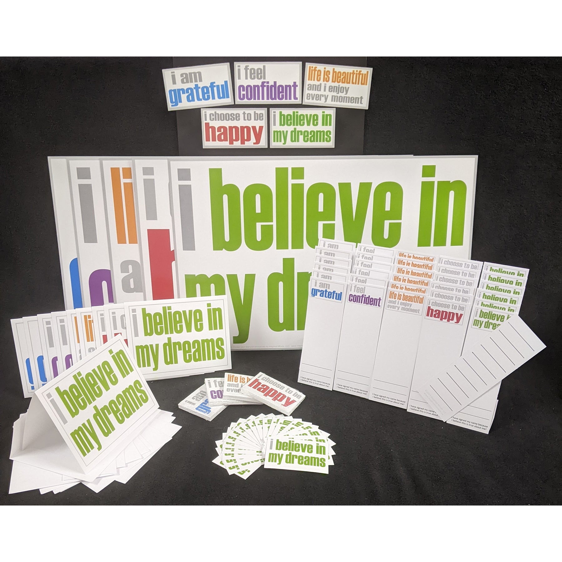 Confidence Ultra Booster Set, Posters, Magnets, Notes, Page Keepers, Note Cards, 150 Pieces