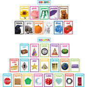 Colorful Photo Shapes & Colors Cards Bulletin Board