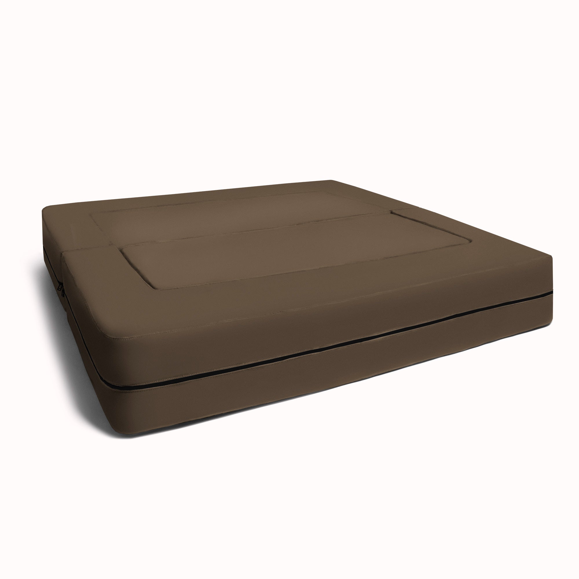 Jaxx Zipline Kids Sofa & Large Ottoman, 3 in 1 Fold Out Sofa, Big Kids Edition, Blueberry