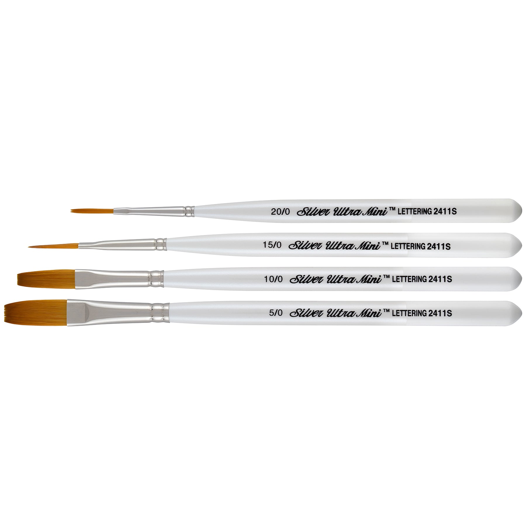 Ultra Mini® Lettering, 4 Brushes