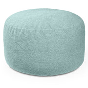 Jaxx Saxx Shearling Faux-Lamb 4 Ft Large Round Bean Bag for Modern Interior Design (Mineral Green)