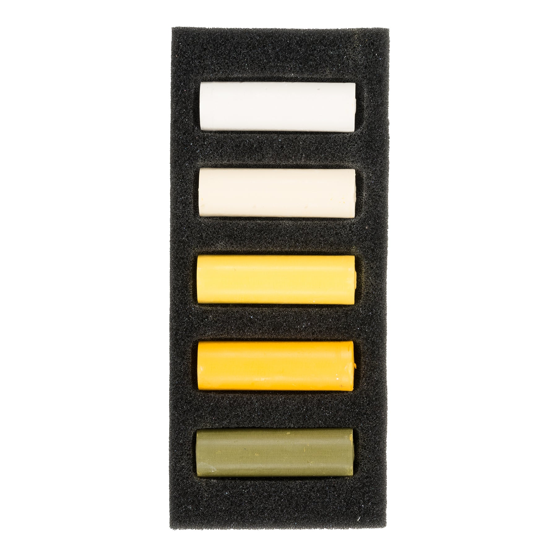 Soft Pastels Micro Sets, 5 Half Sticks, Warm Yellows