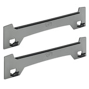 Wall Easel, 15 in x 3.25 in, Smoke Gray, Pack of 2