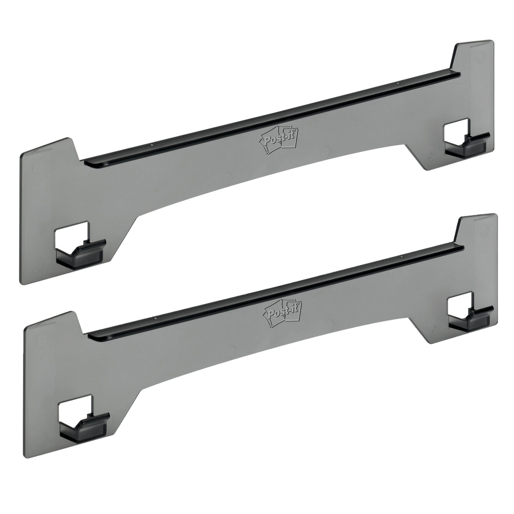 Wall Easel, 15 in x 3.25 in, Smoke Gray, Pack of 2