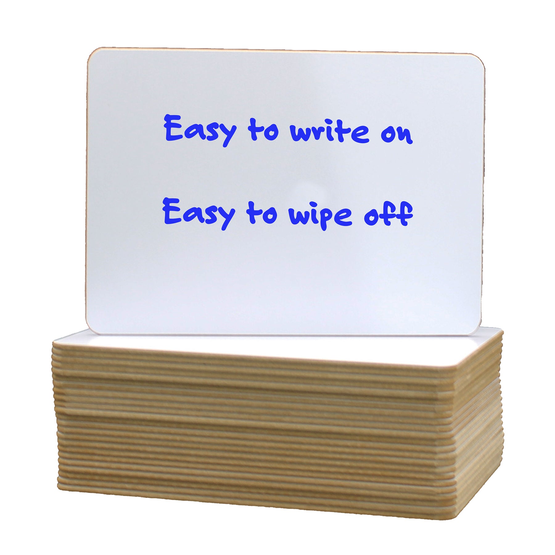 Single-Sided White Dry Erase Boards, 9.5" x 12", Pack of 24