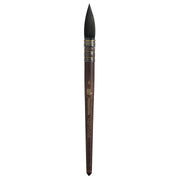 Neptune Quill Brush, Synthetic Bristles, Short Handle Watercolor Paintbrush, Dark Wood, Size 6, 1 Count