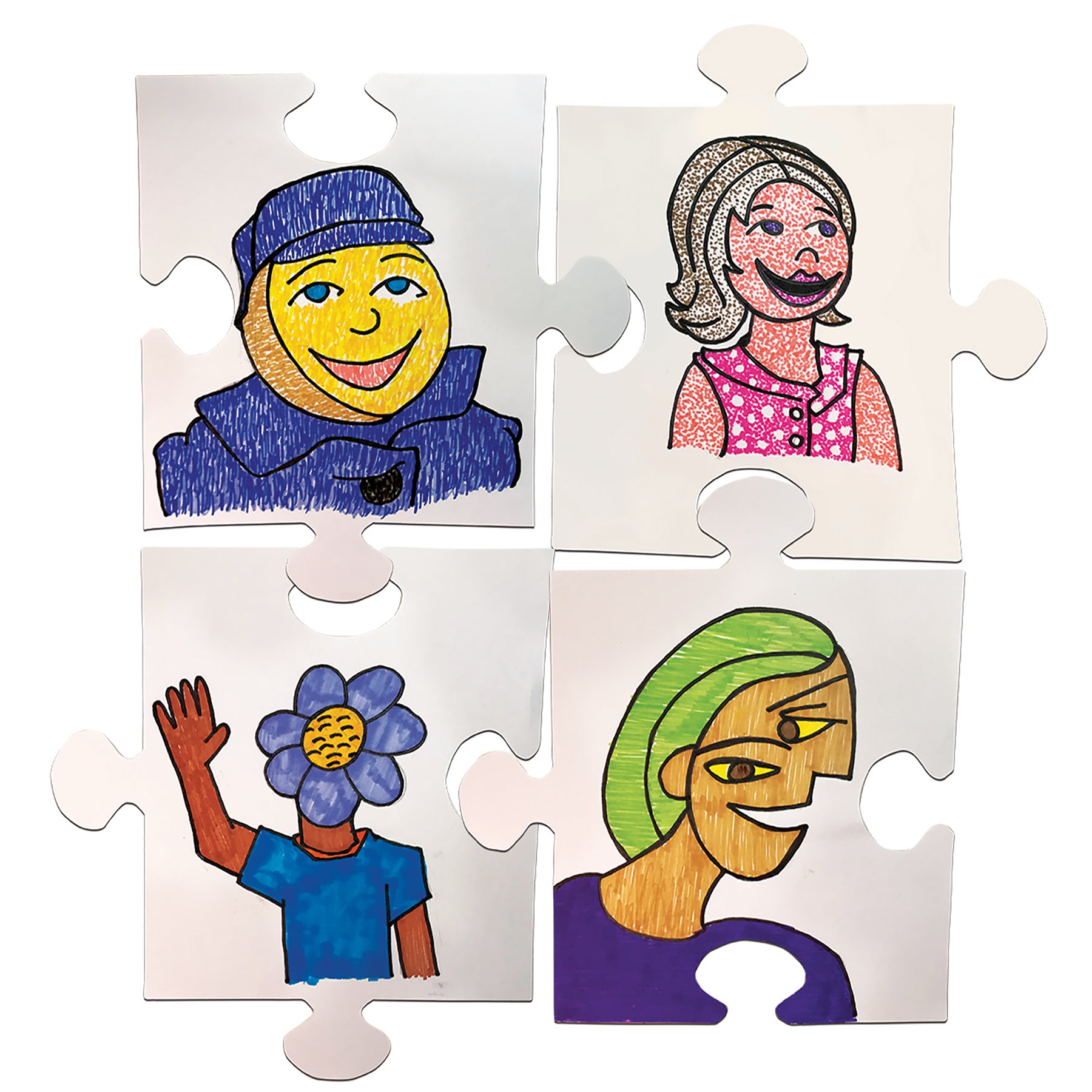 We All Fit Together Giant Puzzle Pieces, Pack of 30