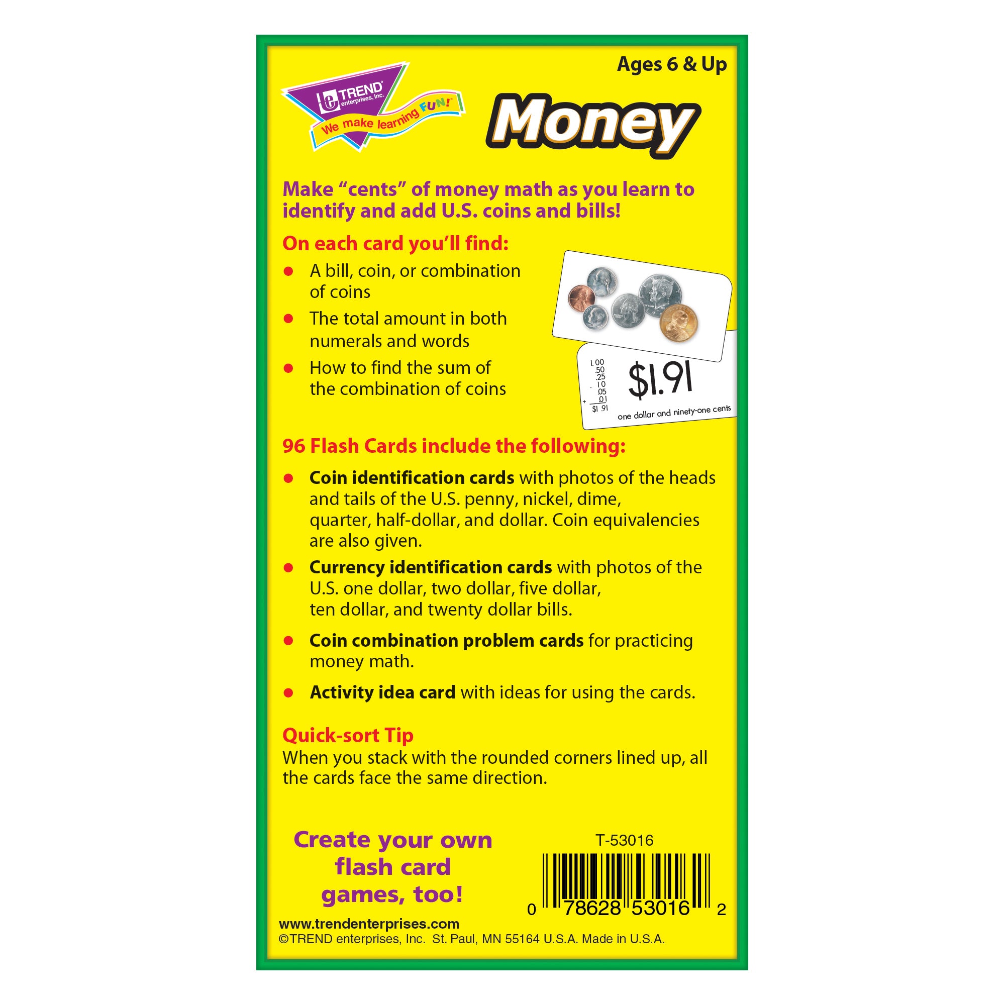 Money Skill Drill Flash Cards
