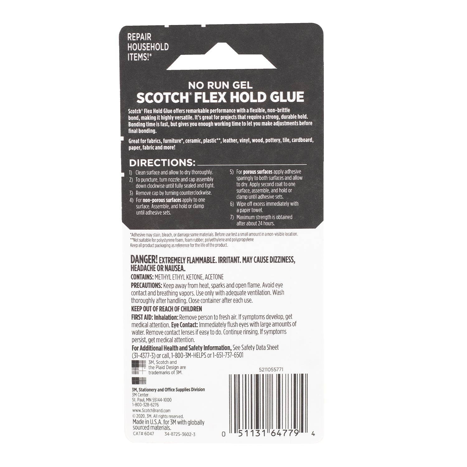 Maximum Strength Adhesive, 1oz.