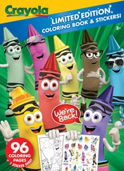Crayola Coloring Book, Retired Crayola Colors Coloring Set, 96 Pages with Sticker Sheet,  Gift for Kids