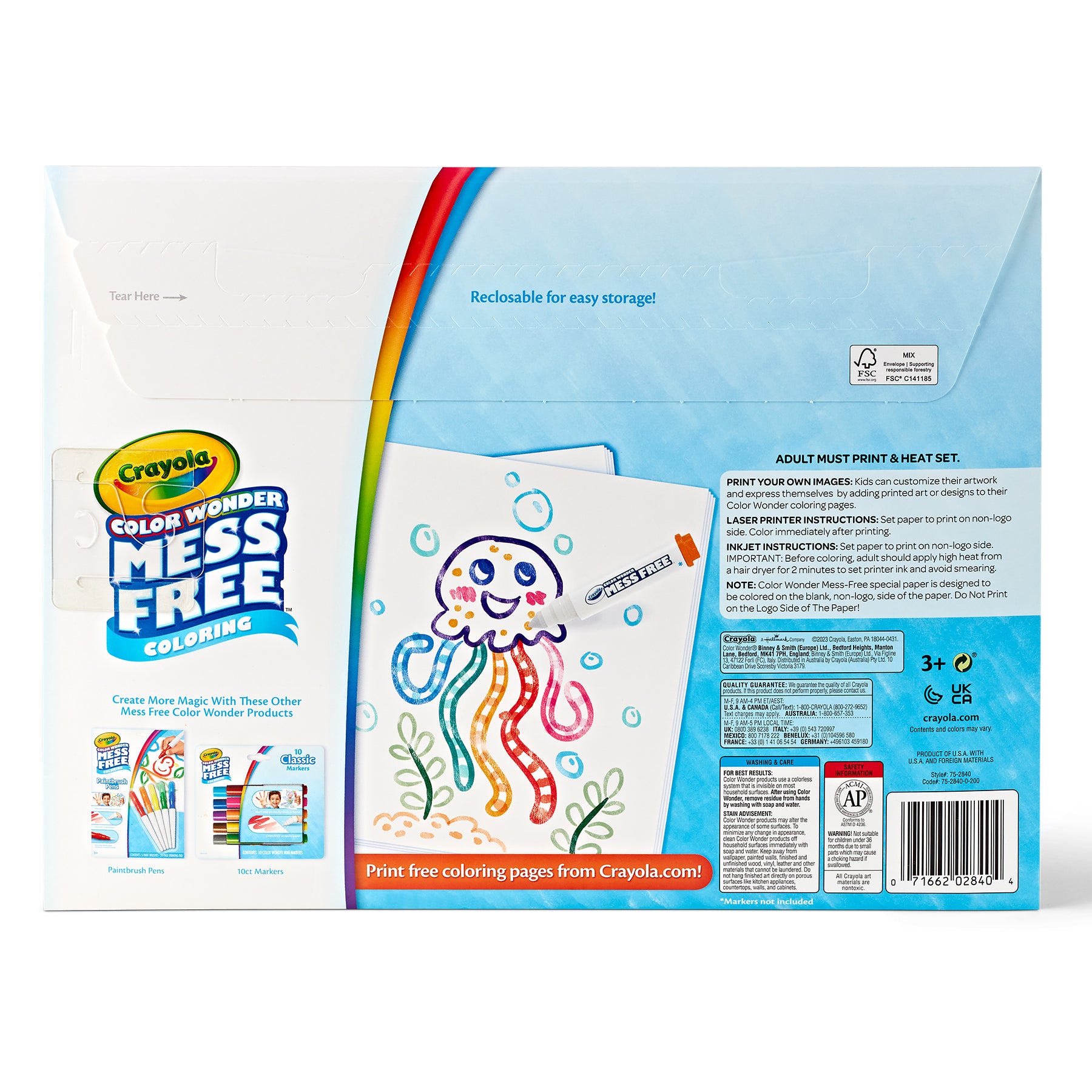 Color Wonder® 50 Blank Coloring Pages