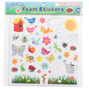Foam Stickers, Garden, Pack of 168