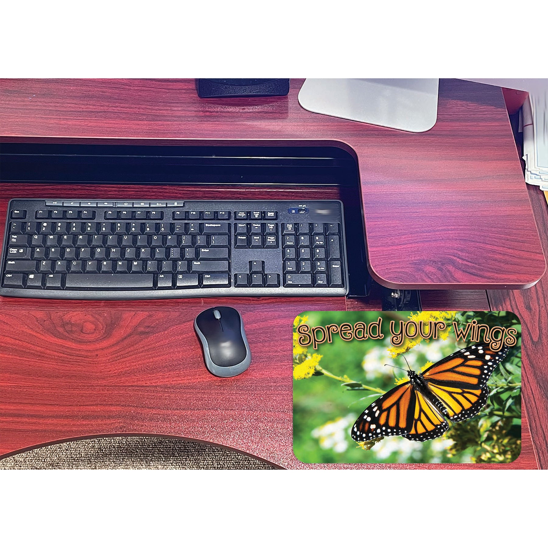 The Original Fun Mat® Computer Mouse Pad, 11.75x8 in, Butterfly, Spread Your Wings