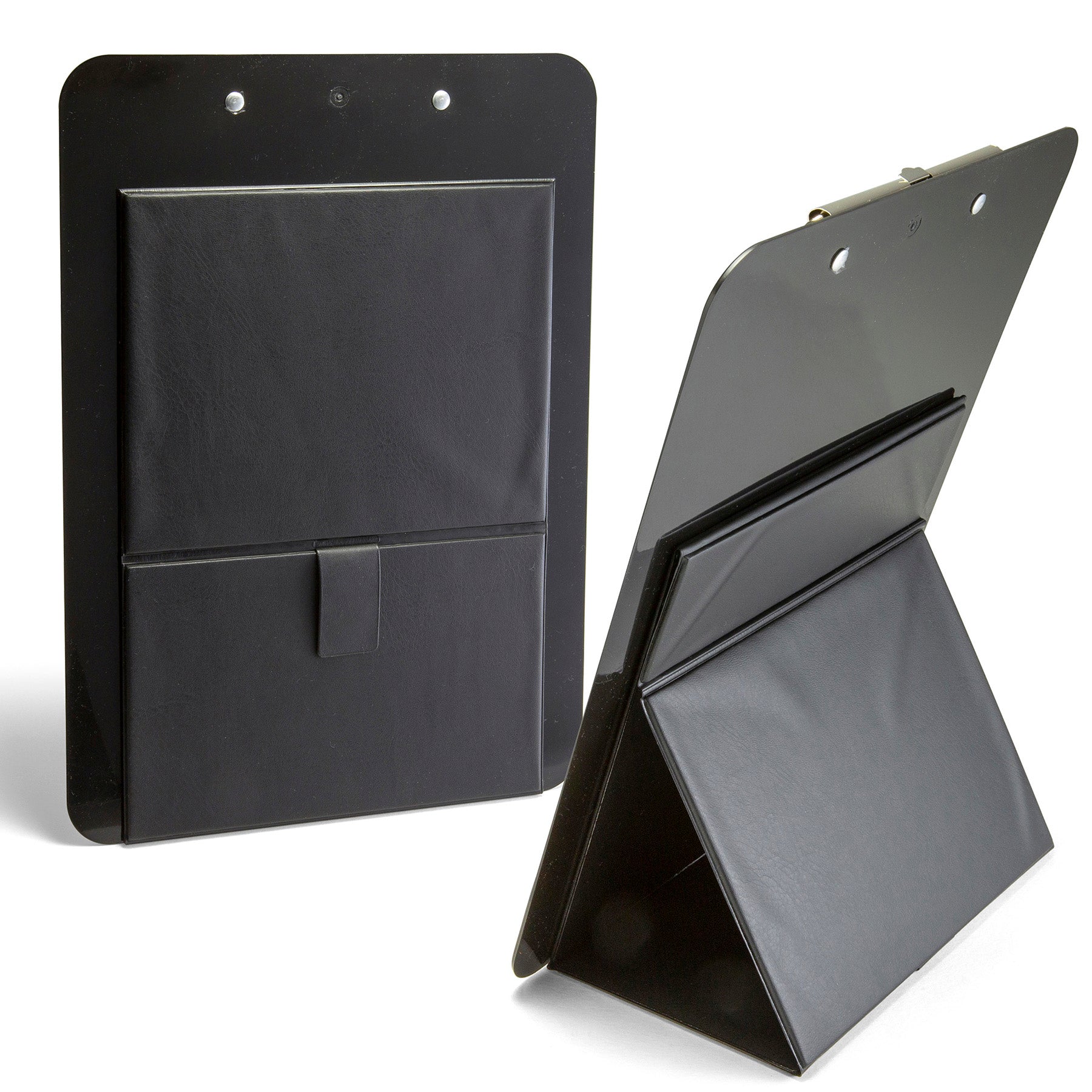 Recycled Plastic Clipboard, Easel Back, Letter Size, Low Profile Clip