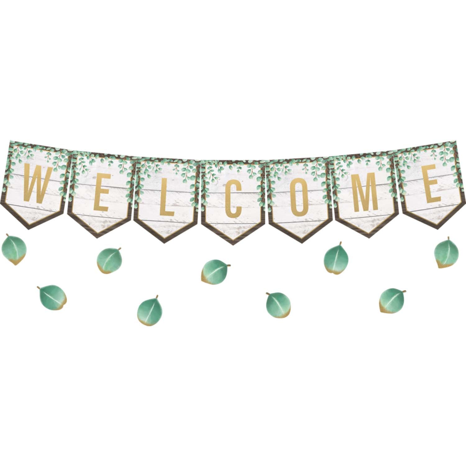 Eucalyptus Pennants Welcome Bulletin Board
