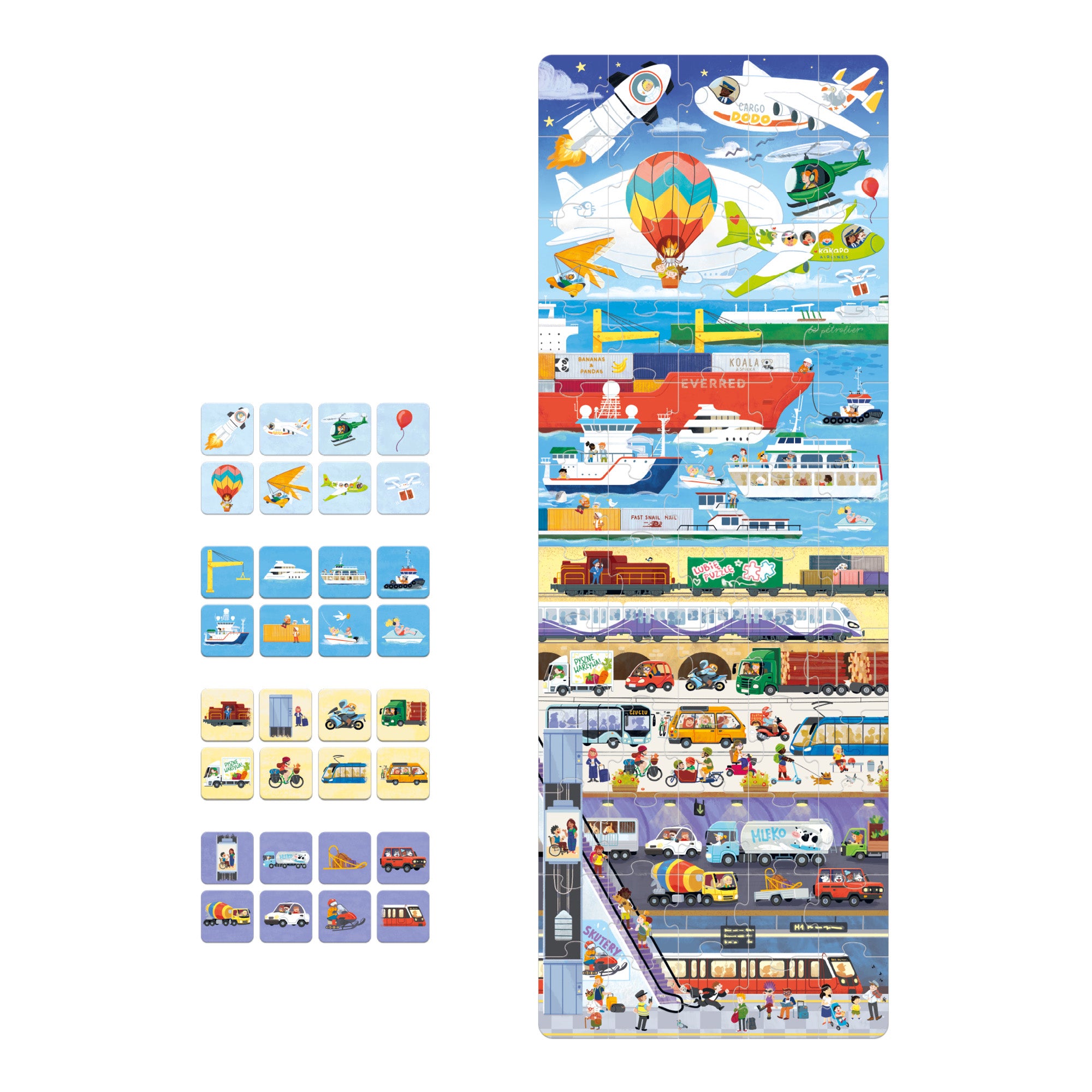 Puzzle + Transport, 4+ Years