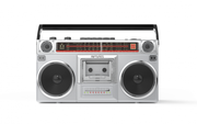 Riptunes Riptunes Radio Cassette Stereo Boombox With Bluetooth Audio - Silver