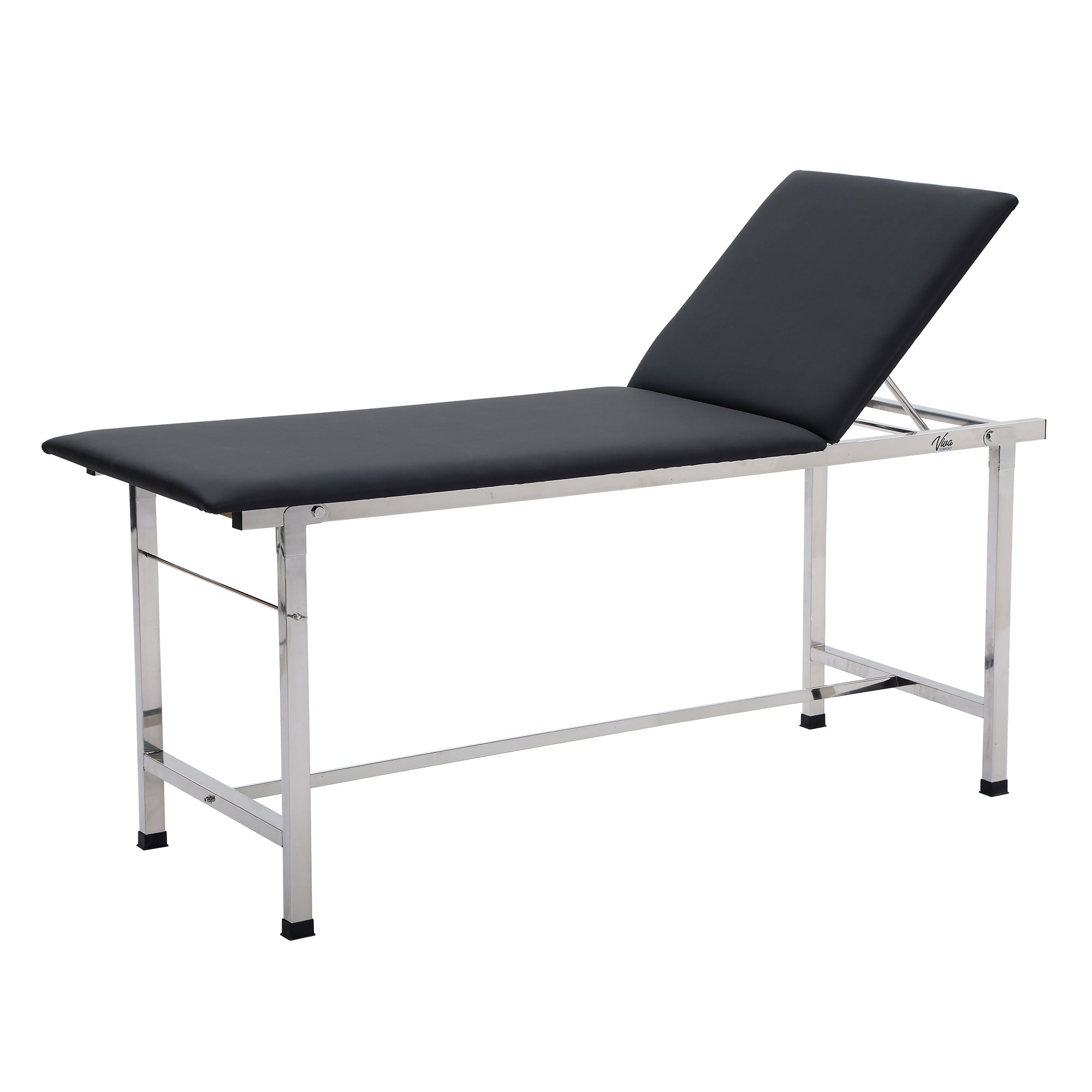 AdirMed Adjustable Exam Table with Paper Dispenser with Black Adjustable Height Pneumatic Swivel Work Stool