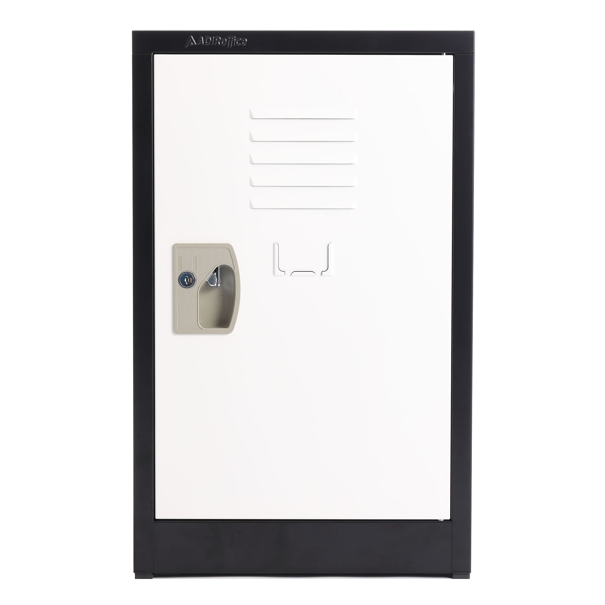 24'' Locker for Kids – Black Body With White Doors 4-Pack