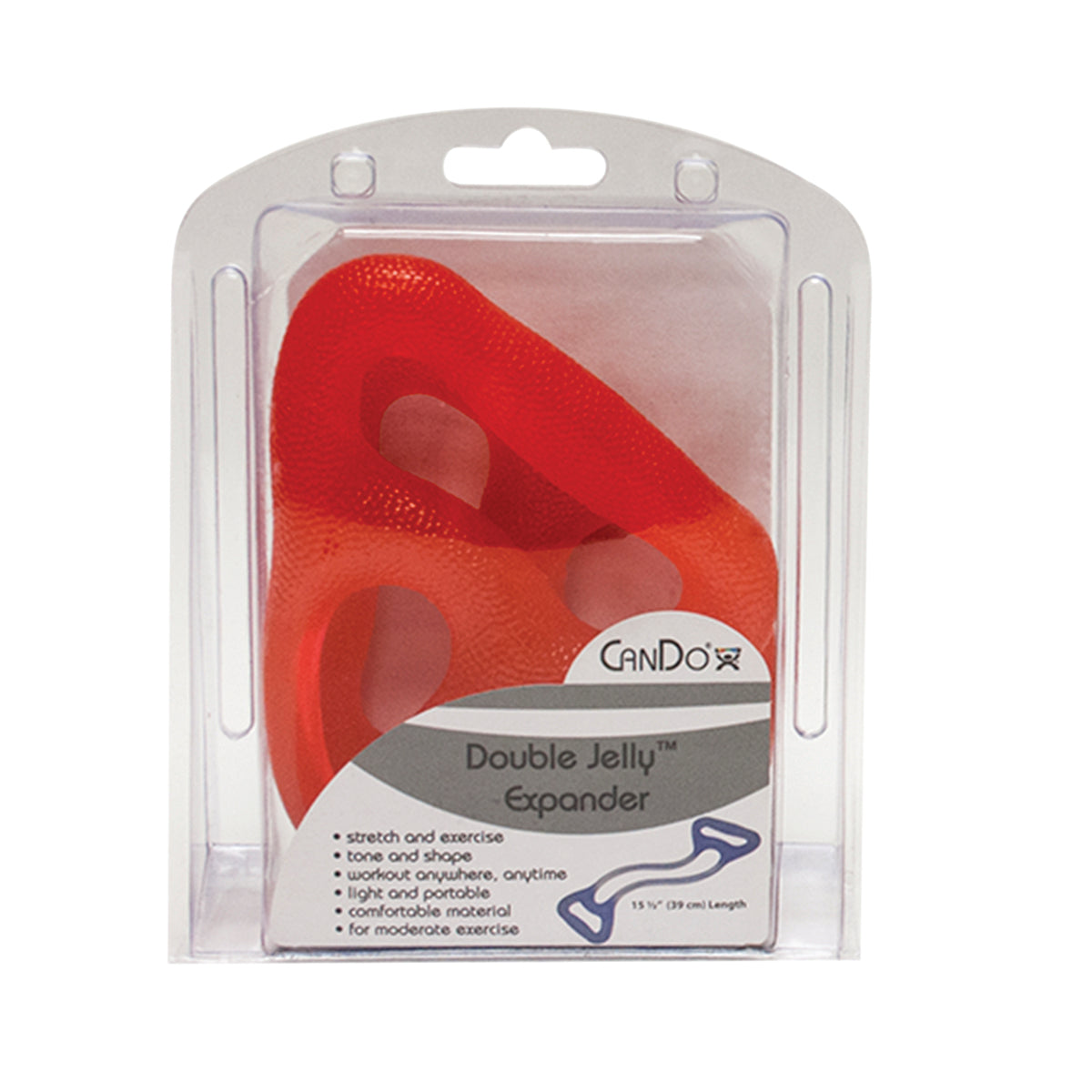 CanDo Jelly Expander Double Exerciser - red - light